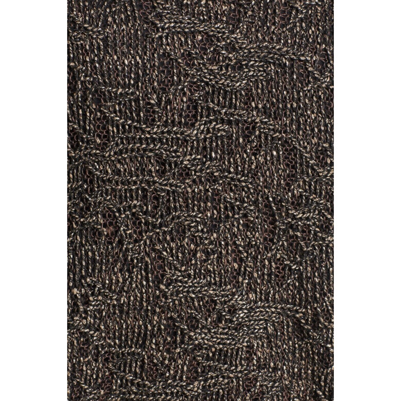 Eileen Fisher Dolman Boxy Sweater L PL LP Top Brown Gold Shimmer Linen Capsule - Picture 5 of 10